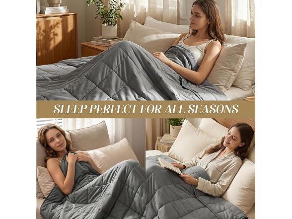 Smart Queen Weighted Blanket for Adults, Twin