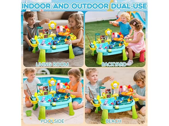 Ploomi Upgraded Toddler Sand Water Table