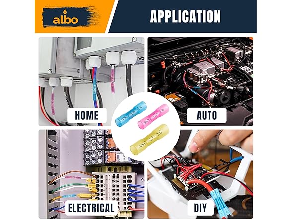 ALBO Heat Shrink Butt Connectors 500pc