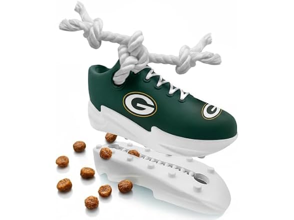 Pets First NFL Green Bay Packers Cleat Sneaker Spike Dog Toy