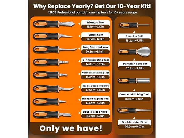 AVAVO Pumpkin Carving Kit