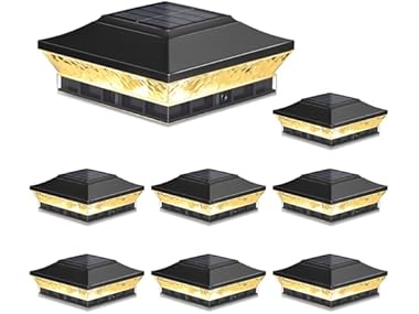 $29.99, Was $79.49, 62% Off! Brightever Solar Post Cap Lights Outdoor 8-Pack dealfomo