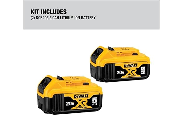 DEWALT DCB205-2CK 20V MAX Battery Charging Kit