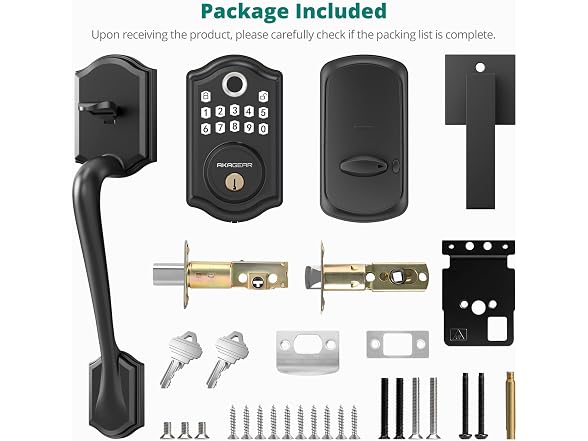DS10 Keyless Entry Door Lock with Handle Set