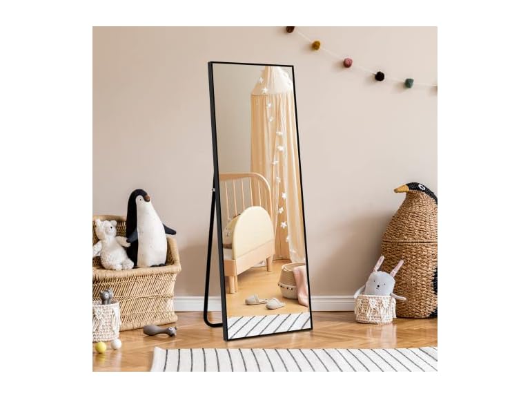 NicBex Full Length Wall Mirror, 43x16 Inch Alumin