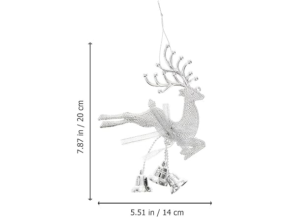 STOBOK Christmas Tree Bell Ornaments Xmas Reindeer