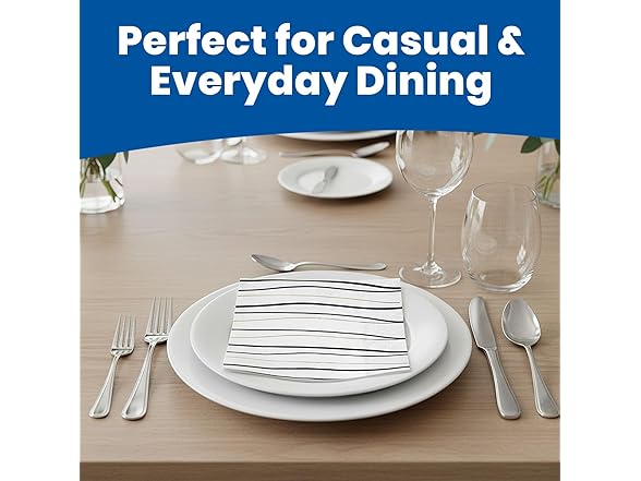 Waves Paper Napkins 6.5" 20pk