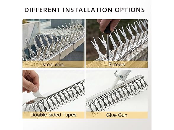 OFFO Stainless Steel Bird Spikes 10FT