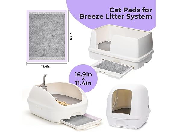 Earth Vibe Cat Pads Refills for Litter Box: Cat Litter Mat