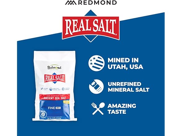 Redmond Real Sea Salt - Natural Unrefined
