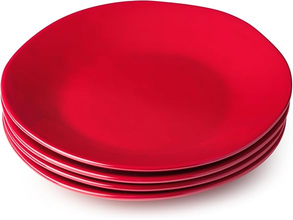Berry Red Christmas Set of 4 Dessert Plates