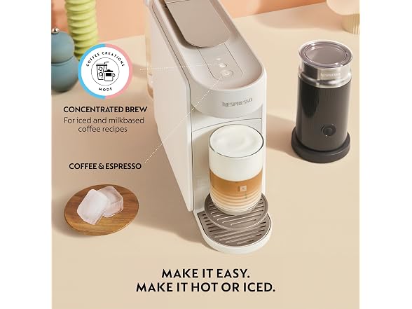 Nespresso Vertuo Up Coffee Machine with Milk Frother, White