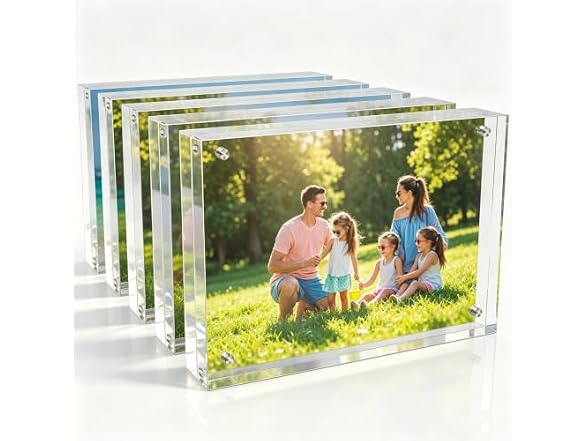 5x7 Inch Acrylic Picture Frame 5 Pack