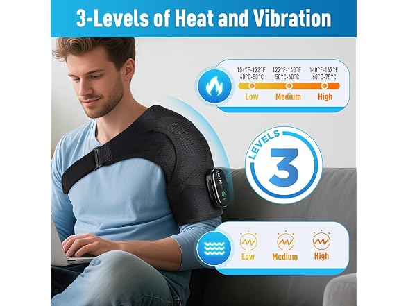 GVMSOR Cordless Shoulder Heating Pad