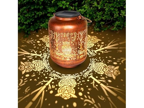 GOTOME Solar Lantern Outdoor Owl