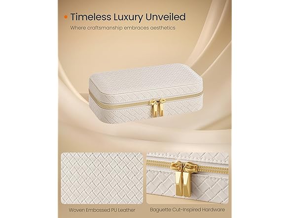 SONGMICS HOME Travel Jewelry Case