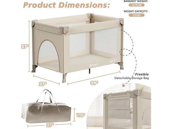 Portable Baby Playard& Playpen