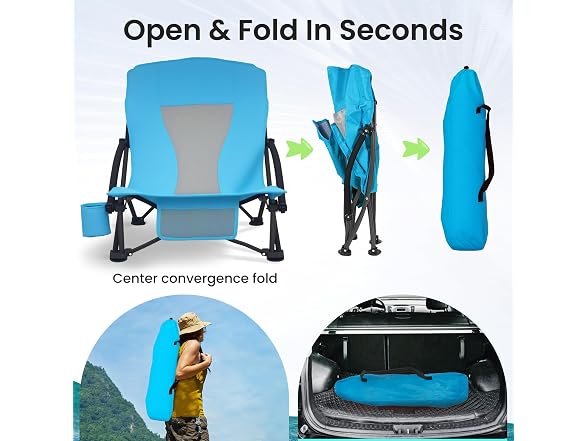 Suptinwear Low Back Beach Chair