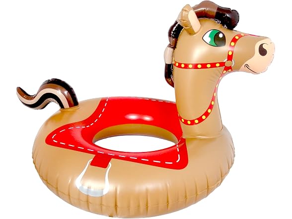 Playtek 36 inch Pool Float, Large Horse Swim Tube