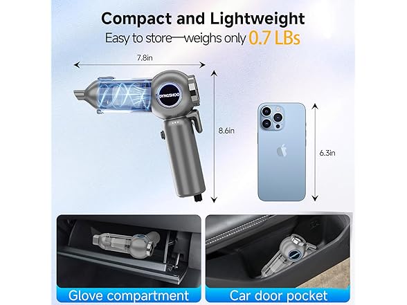 DYNGSHOO Cordless Car Vacuum 25000Pa