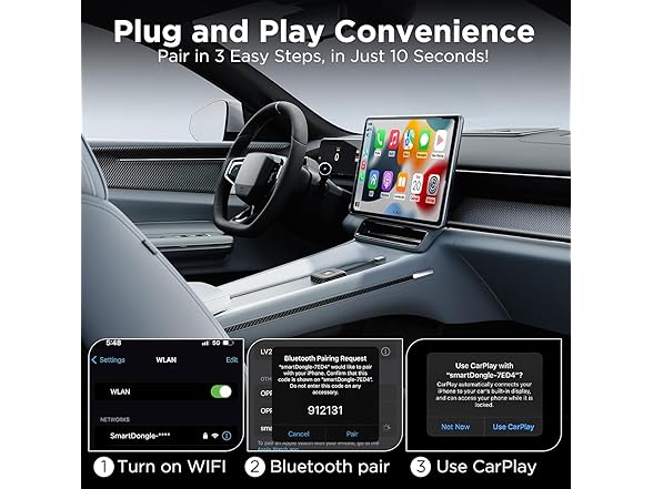 Anithen Wireless CarPlay Adapter