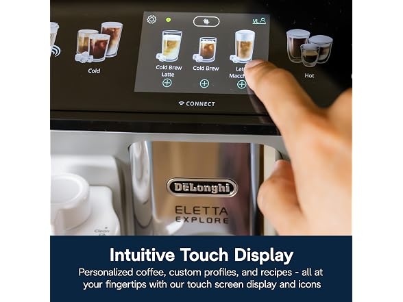 De'Longhi Eletta Explore Espresso Machine w Grinder, Frother