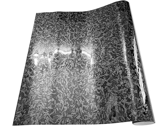 ASENDIWAY Grey Carbon Fiber Vinyl Wrap