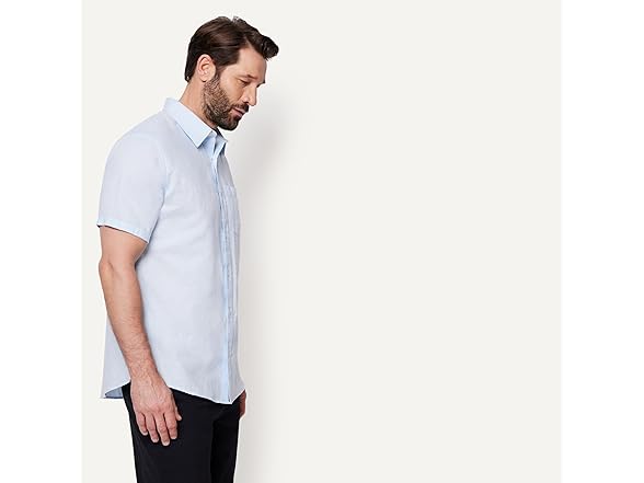 Amazon Essentials Men SS Linen Shirt - Gallery 2