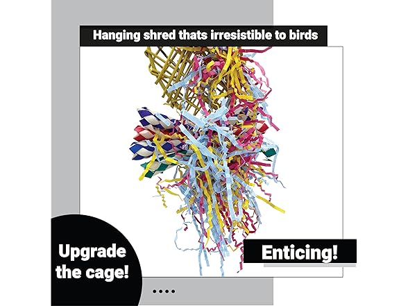 Impeckable Bird Toys 1730 Willow Heart Shredder Bird Toy