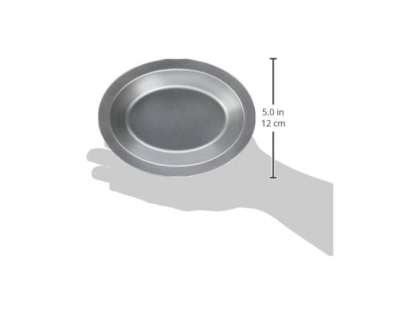 Cuisinart 4 Piece Oval Pie Dish Set, Mini, Steel Gray
