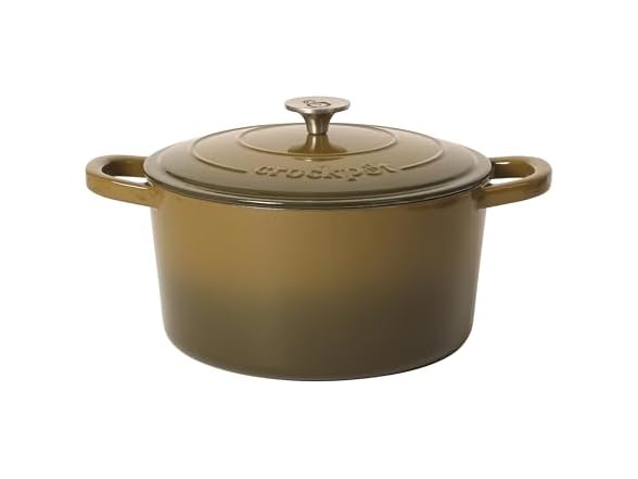 Crock-Pot Artisan 5-Quart Enameled Cast Iron Dutch Oven