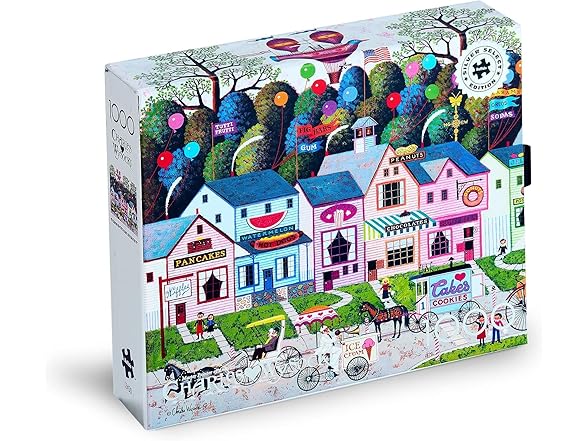 Charles Wysocki - Confection Street - 1000 Piece Jigsaw Puzzle
