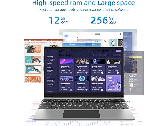 Jumper 14" Laptop 12GB RAM 256GB SSD