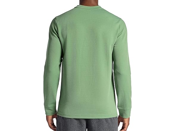 Gaiam Mens Cozy & Cool Long Sleeve Crewneck