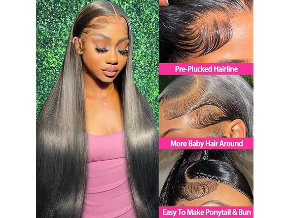 Oiosir 24in Lace Front Wigs Human Hair