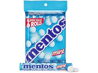 $3.49, Was $5, 30% Off! Mentos Chewy Mint Candy Roll, Peppermint, 1.3oz dealfomo