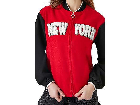 Forever 21 New York Letterman Bomber Jacket