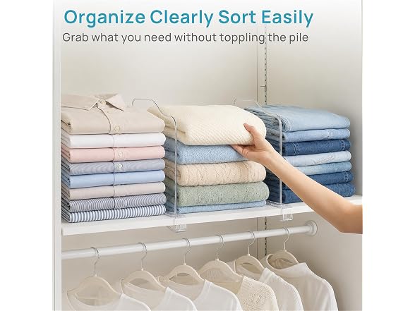 Vtopmart 12" x 11.7" Deep Shelf Dividers 12 Pack