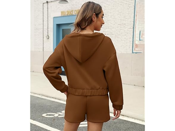 Fkeep Women Piece Sweatsuit Outfits Half Zip Set