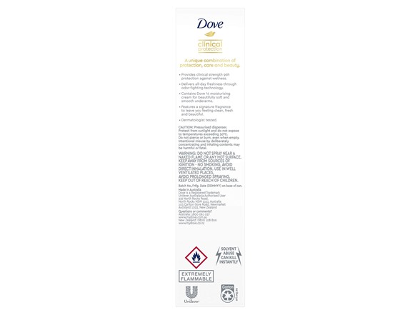 6PK Dove Clinical Protection Aerosol Deodorant