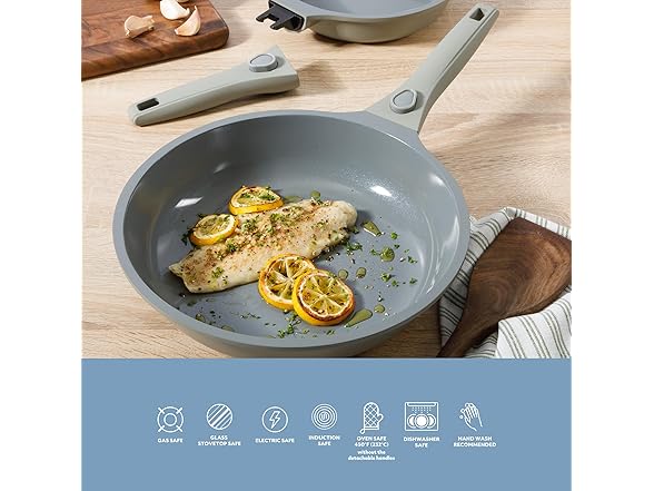 Sur La Table Aluminum Detachable Handle Pan Set