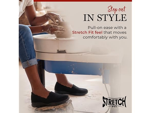 Skechers Women's Seager-Stat-Scalloped Collar