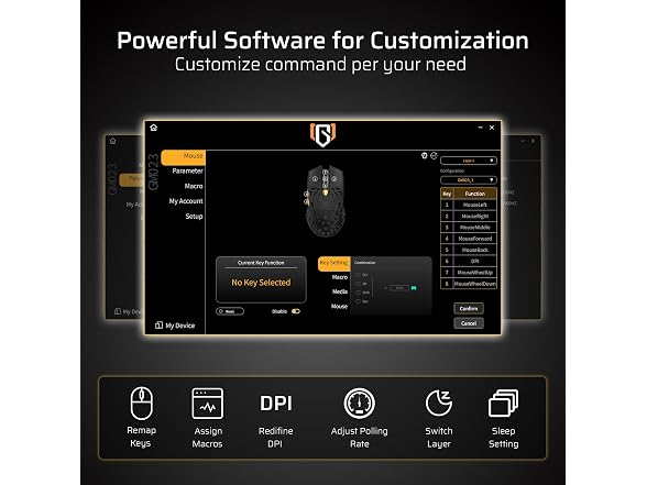 LTC GM023 Tri-Mode Wireless Gaming Mouse