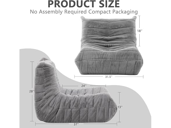 Giant Bean Bag Sofa, Oversized