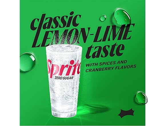 12PK Sprite Winter Spiced Cranberry Zero Sugar