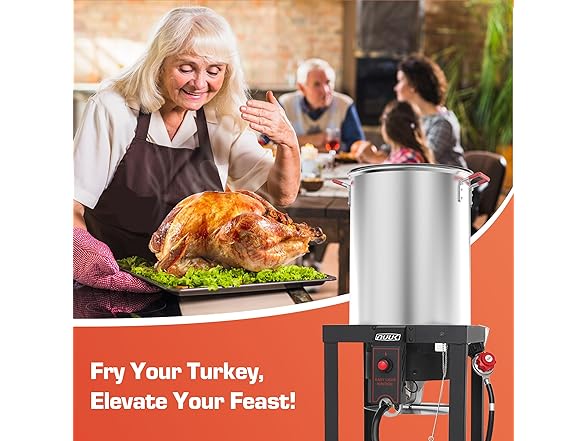 NUUK 30QT Turkey Fryer & 10QT Fish Fryer Combo Kit
