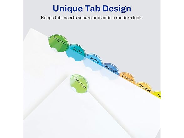 Avery Insertable Style Edge Plastic Dividers
