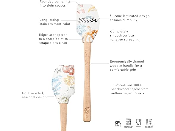 Tovolo Spatulart ‘Give Thanks’ Thanksgiving Spatula