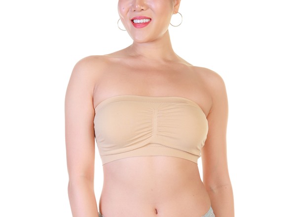 Seamless Bandeau with Removable Cups