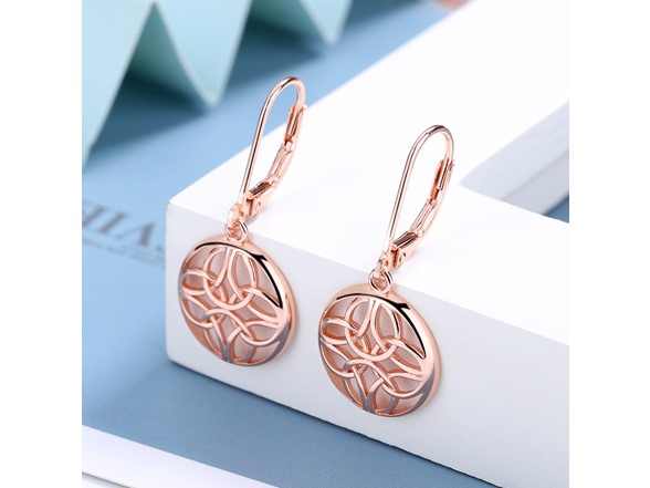 Silver Lever-Back Celtic Earring